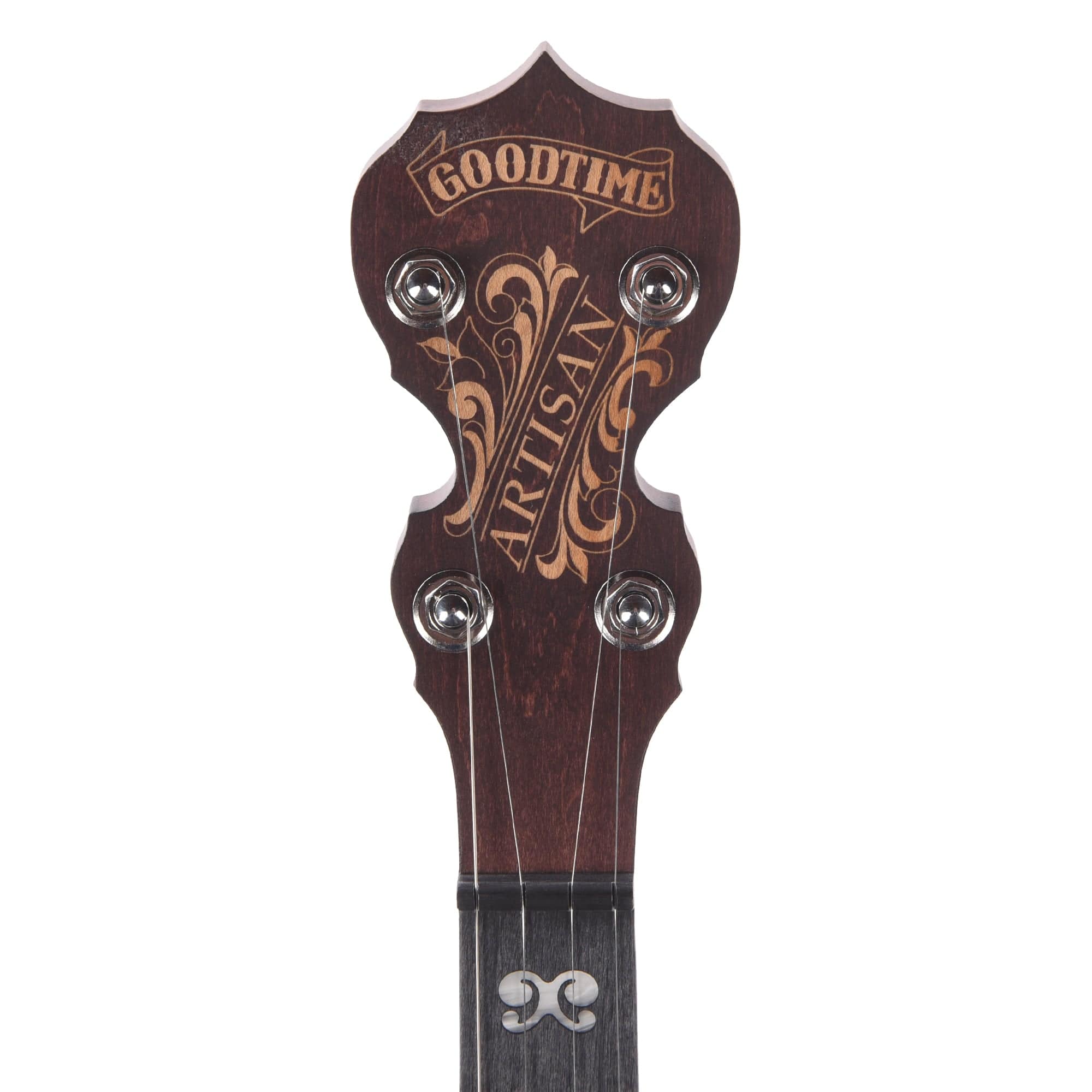 Deering Artisan Goodtime 5-String Openback Banjo Dark Red Mahogany ...