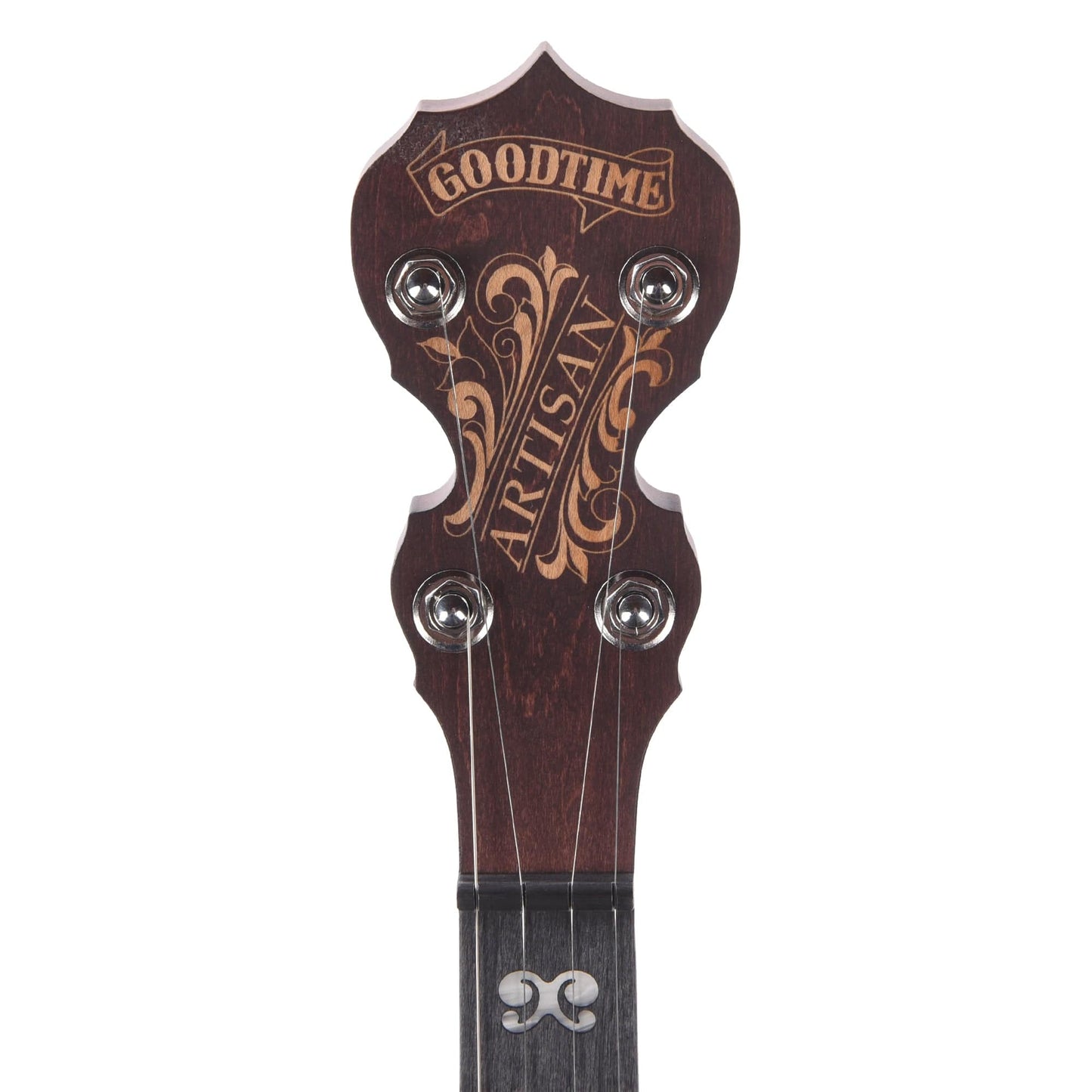 Deering Artisan Goodtime 5-String Openback Banjo Dark Red Mahogany Folk Instruments / Banjos