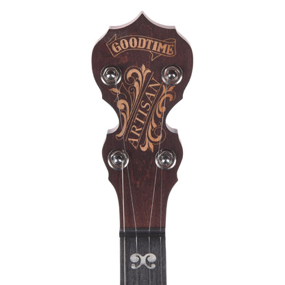 Deering Artisan Goodtime 5-String Openback Banjo Dark Red Mahogany Folk Instruments / Banjos
