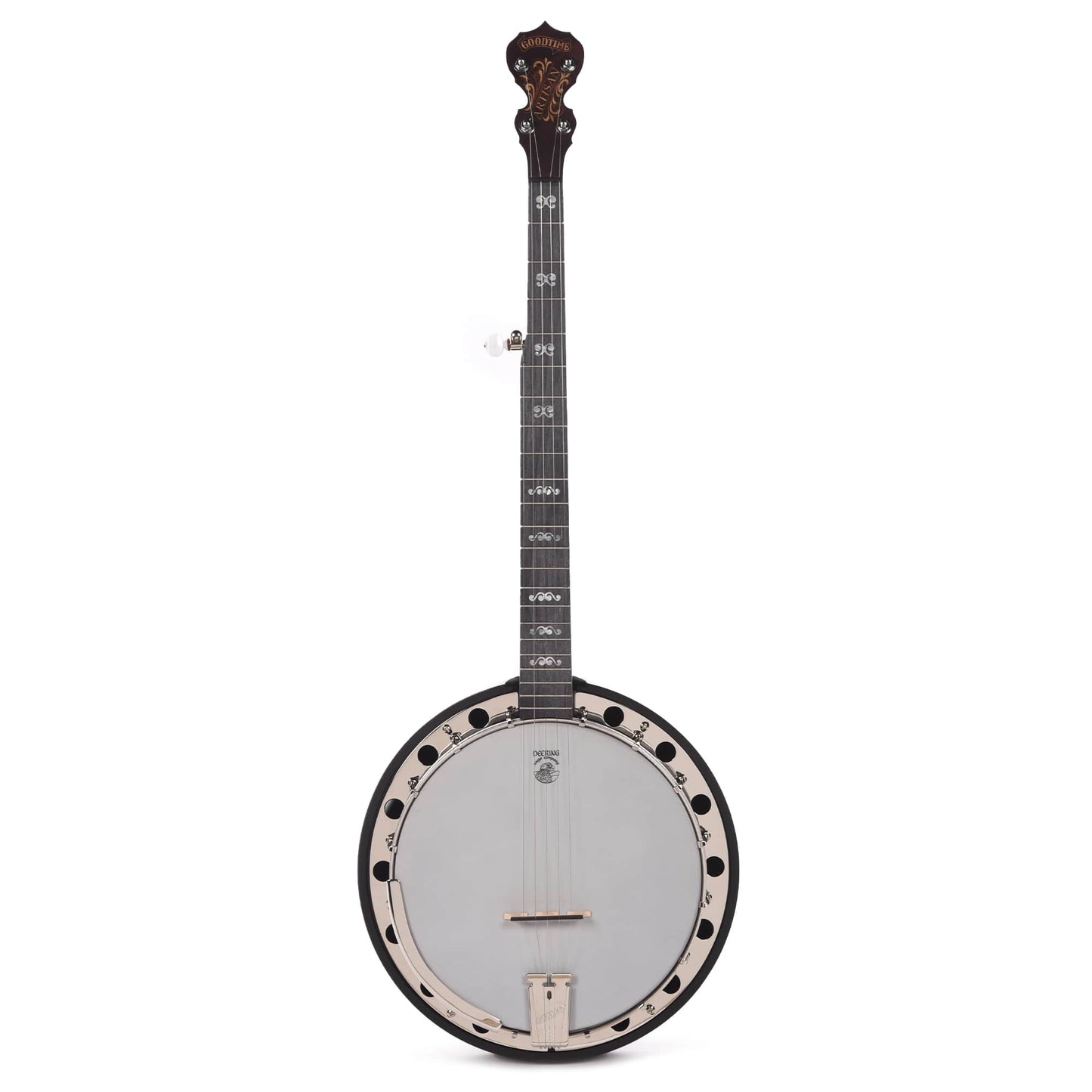 Deering Artisan Goodtime Two 5-String Banjo with Resonator Dark Red Mahogany Folk Instruments / Banjos