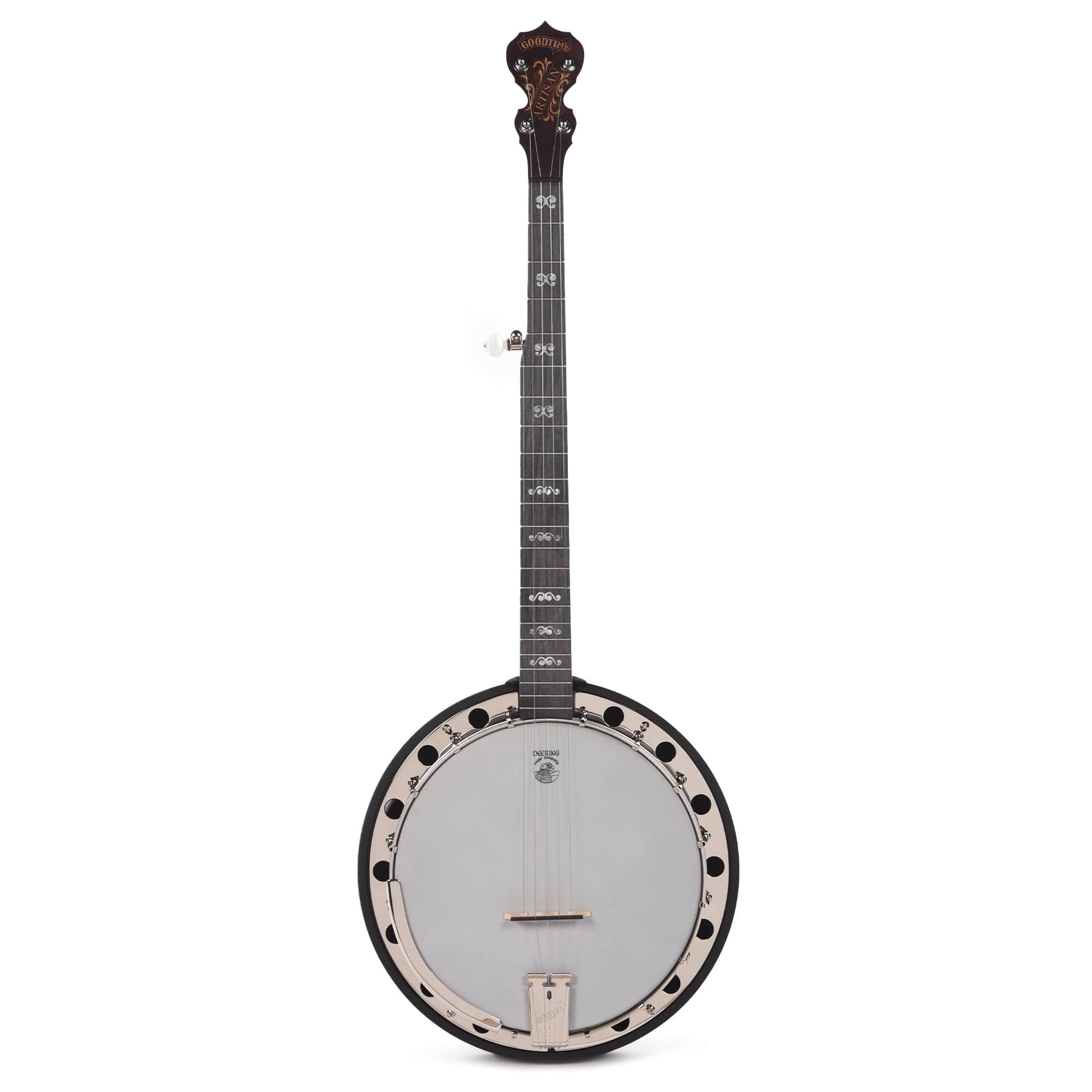 Deering Artisan Goodtime Two 5-String Banjo with Resonator Dark Red Mahogany Folk Instruments / Banjos