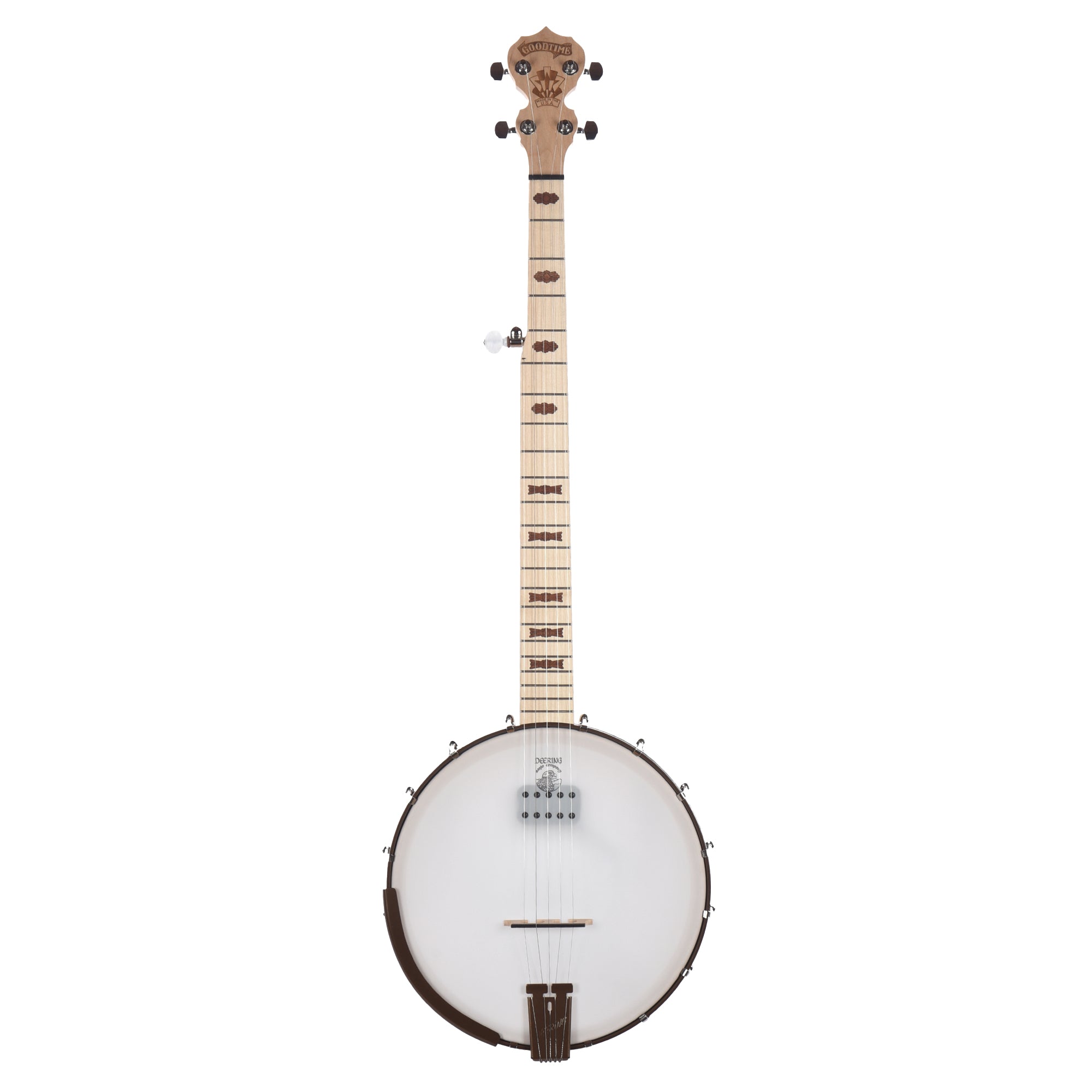 Deering Goodtime Acoustic/Electric 5-String Openback Banjo Blonde Folk Instruments / Banjos