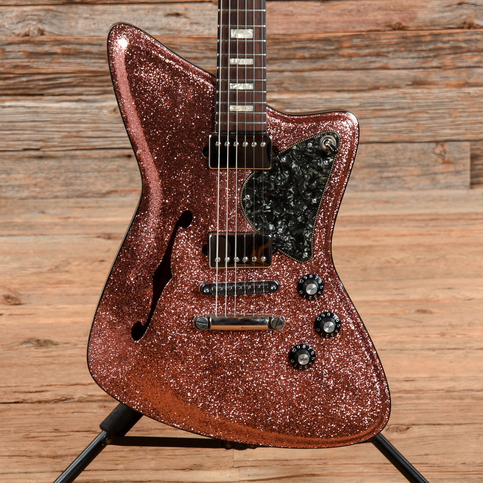 Diego Vila Customs Lillian Sienna Rose Metallic Electric Guitars / Semi-Hollow