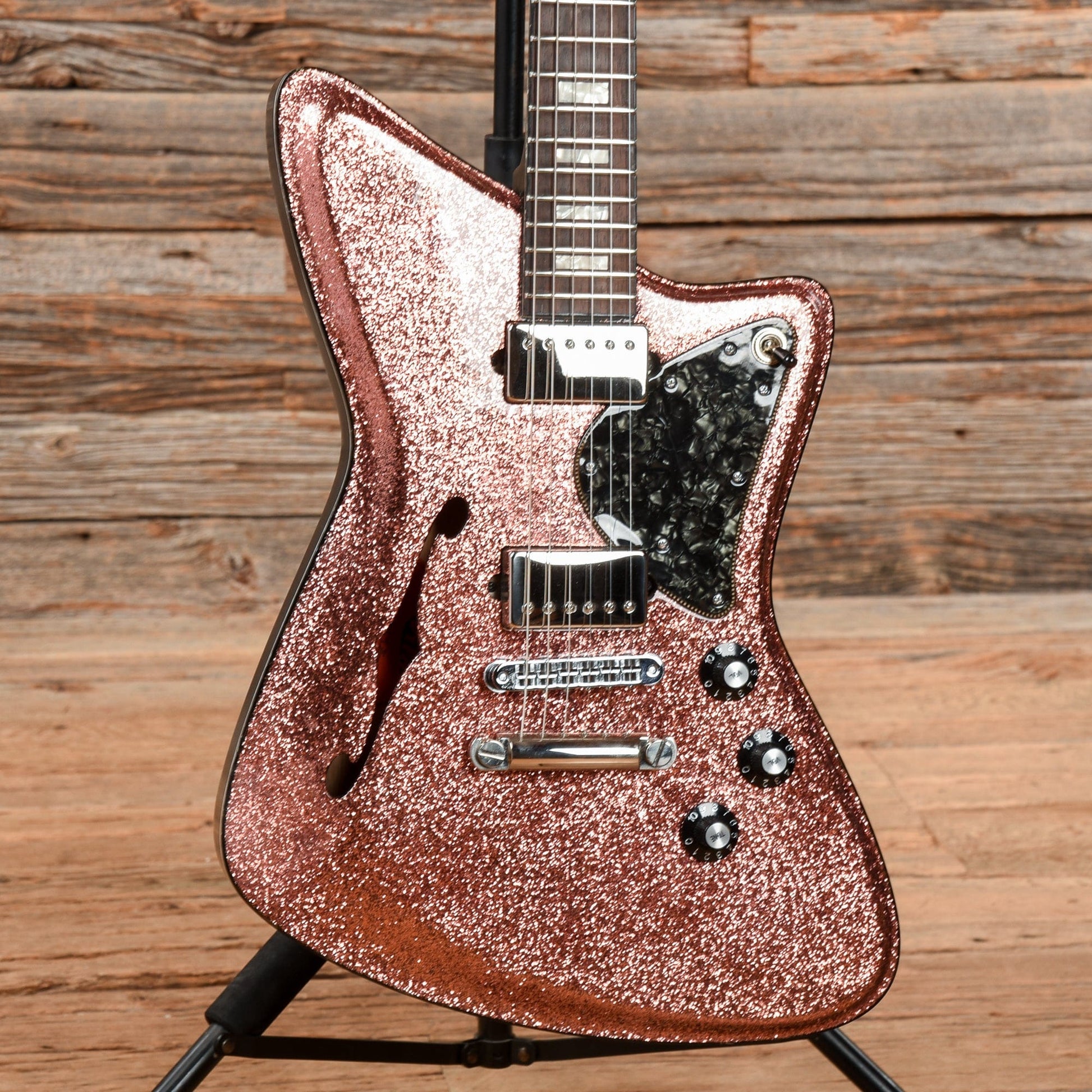 Diego Vila Customs Lillian Sienna Rose Metallic Electric Guitars / Semi-Hollow