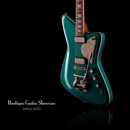 Diego Vila Customs Austral Pola Standard Turquoise Sparkle Electric Guitars / Solid Body