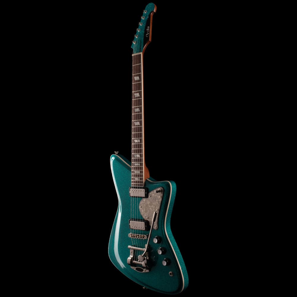 Diego Vila Customs Austral Pola Standard Turquoise Sparkle Electric Guitars / Solid Body