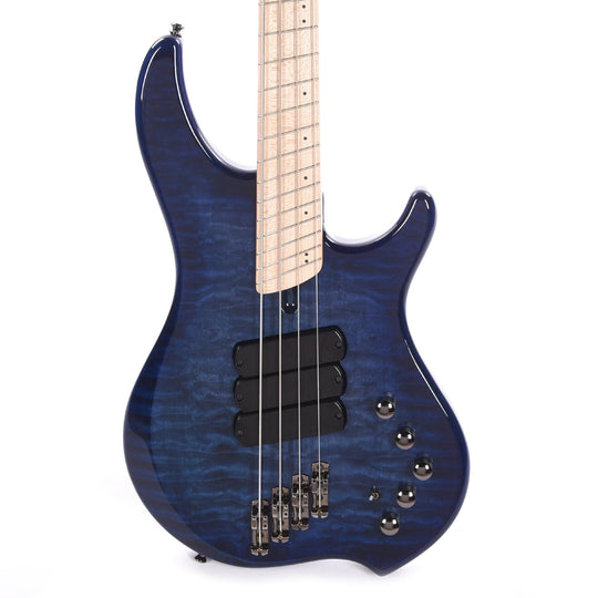 Dingwall Combustion Swamp Ash/Quilted Maple Indigo Burst Bass Guitars / 4-String