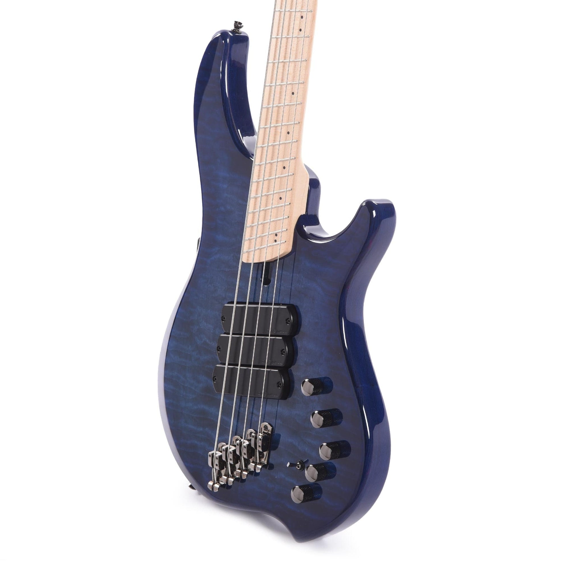 Dingwall Combustion Swamp Ash/Quilted Maple Indigo Burst Bass Guitars / 4-String