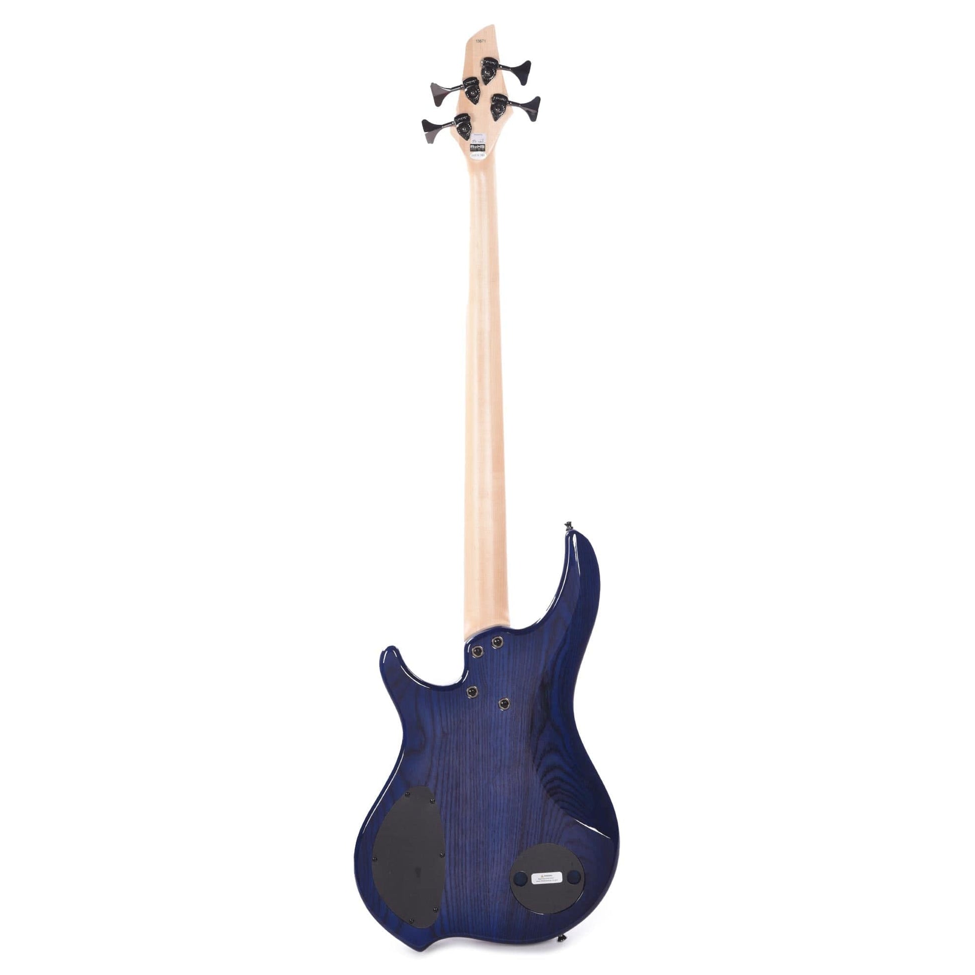 Dingwall Combustion Swamp Ash/Quilted Maple Indigo Burst Bass Guitars / 4-String