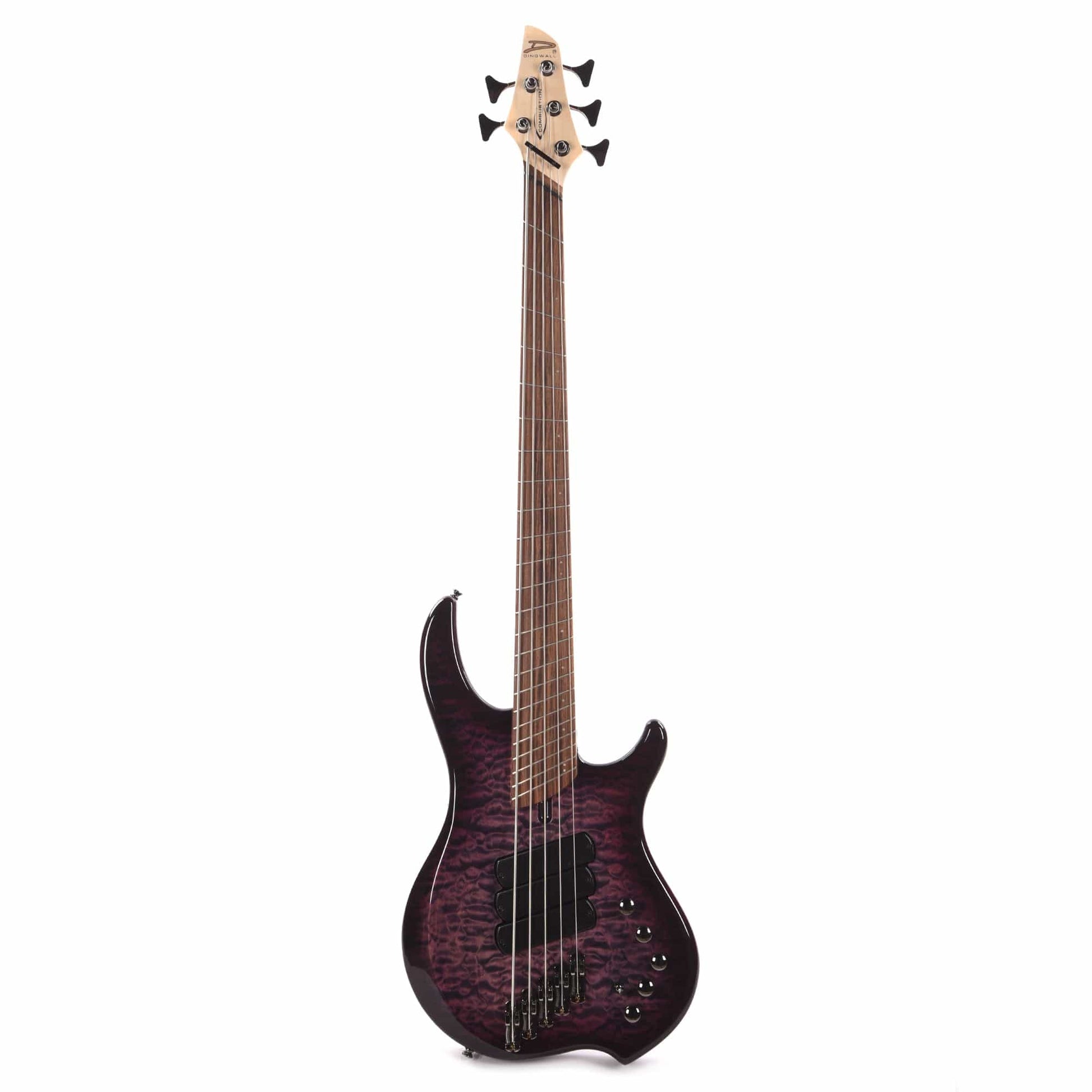 Dingwall Combustion 5-String Swamp Ash/Quilted Maple Ultra Violet Burst w/Pau Ferro Bass Guitars / 5-String or More