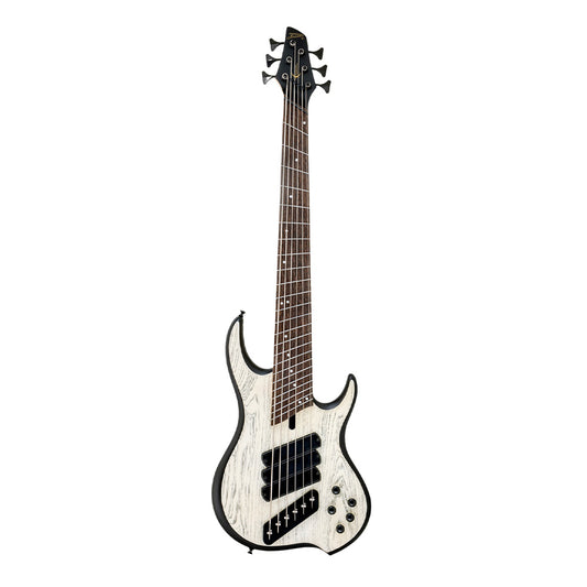 Dingwall Sol Jacob Umansky Signature 6-String Bass White/Black Ceruse Bass Guitars / 5-String or More