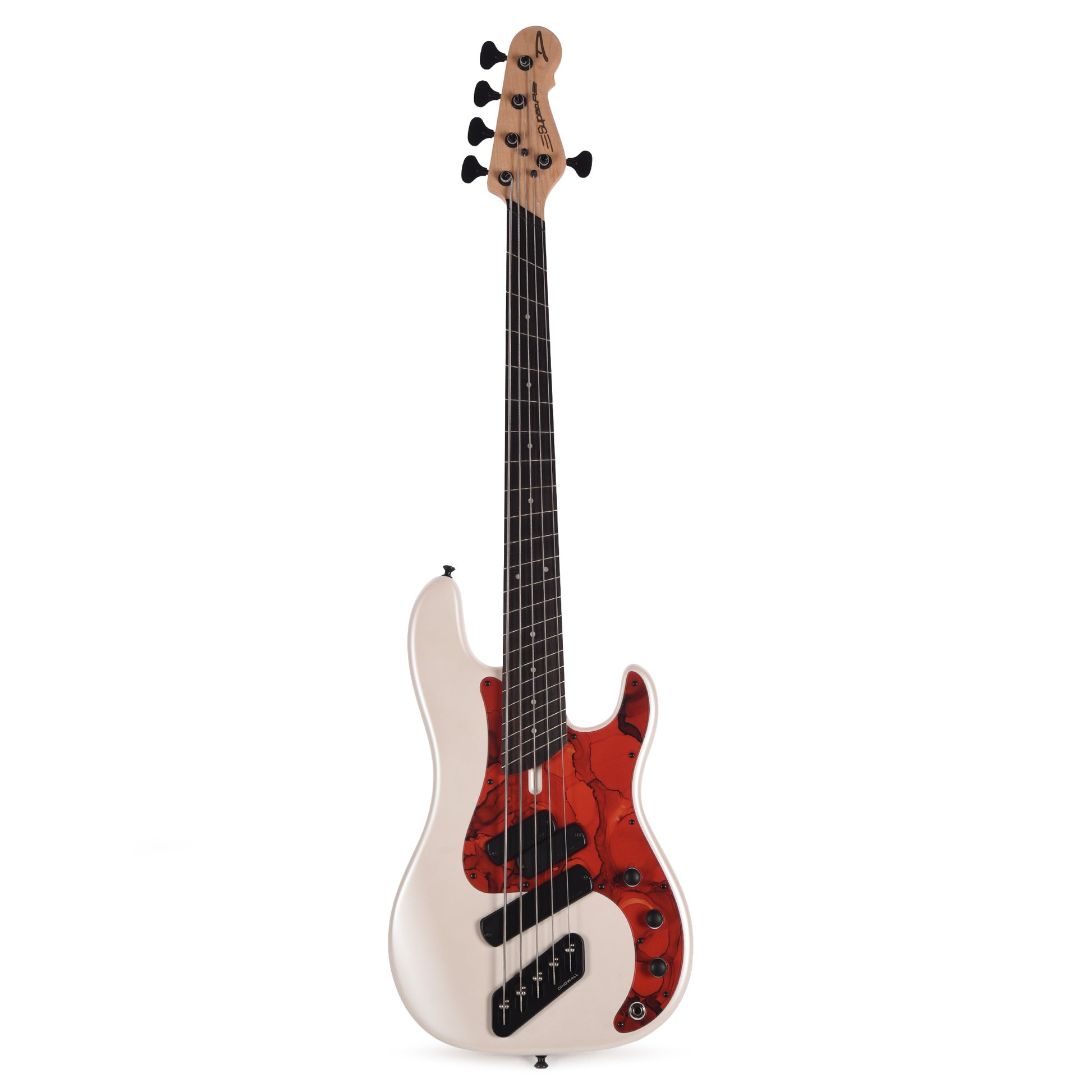 Dingwall SP1 Superbass 5-String Matte Ducati Pearl White w/Matte Pablo Pickguard Bass Guitars / 5-String or More