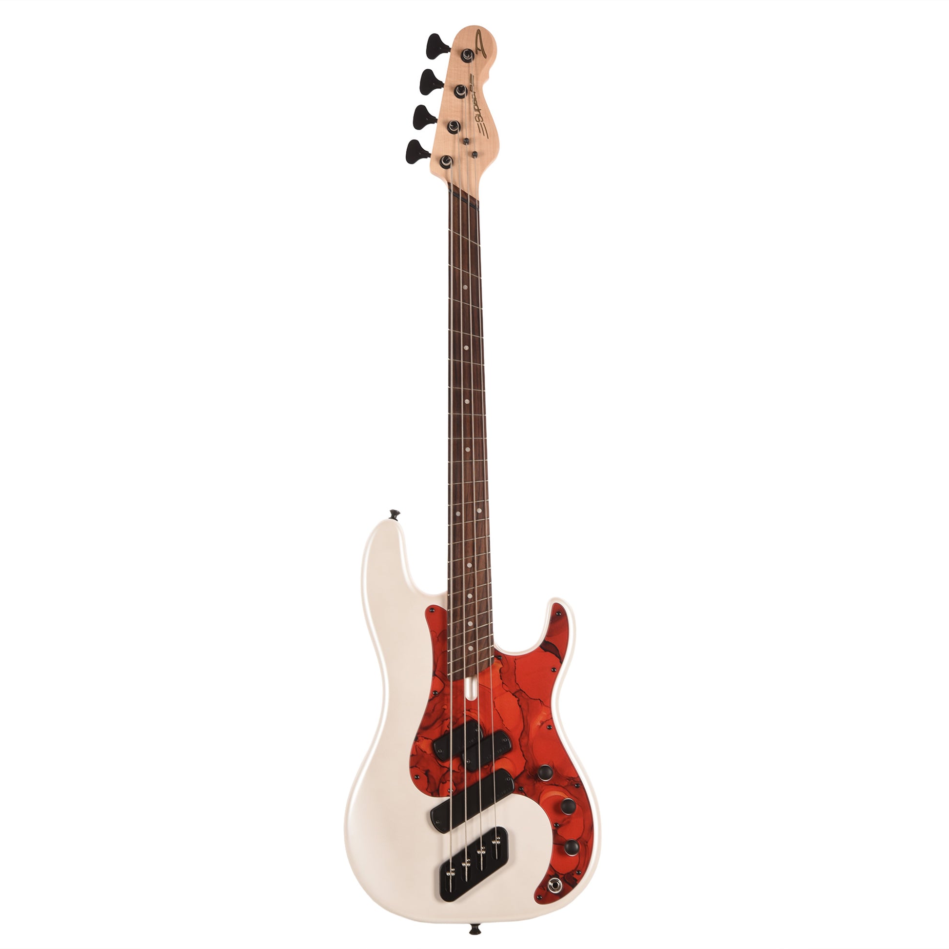 Dingwall SP1 Superbass 4-String Matte Ducati Pearl White w/Matte Pablo Pickguard Bass Guitars