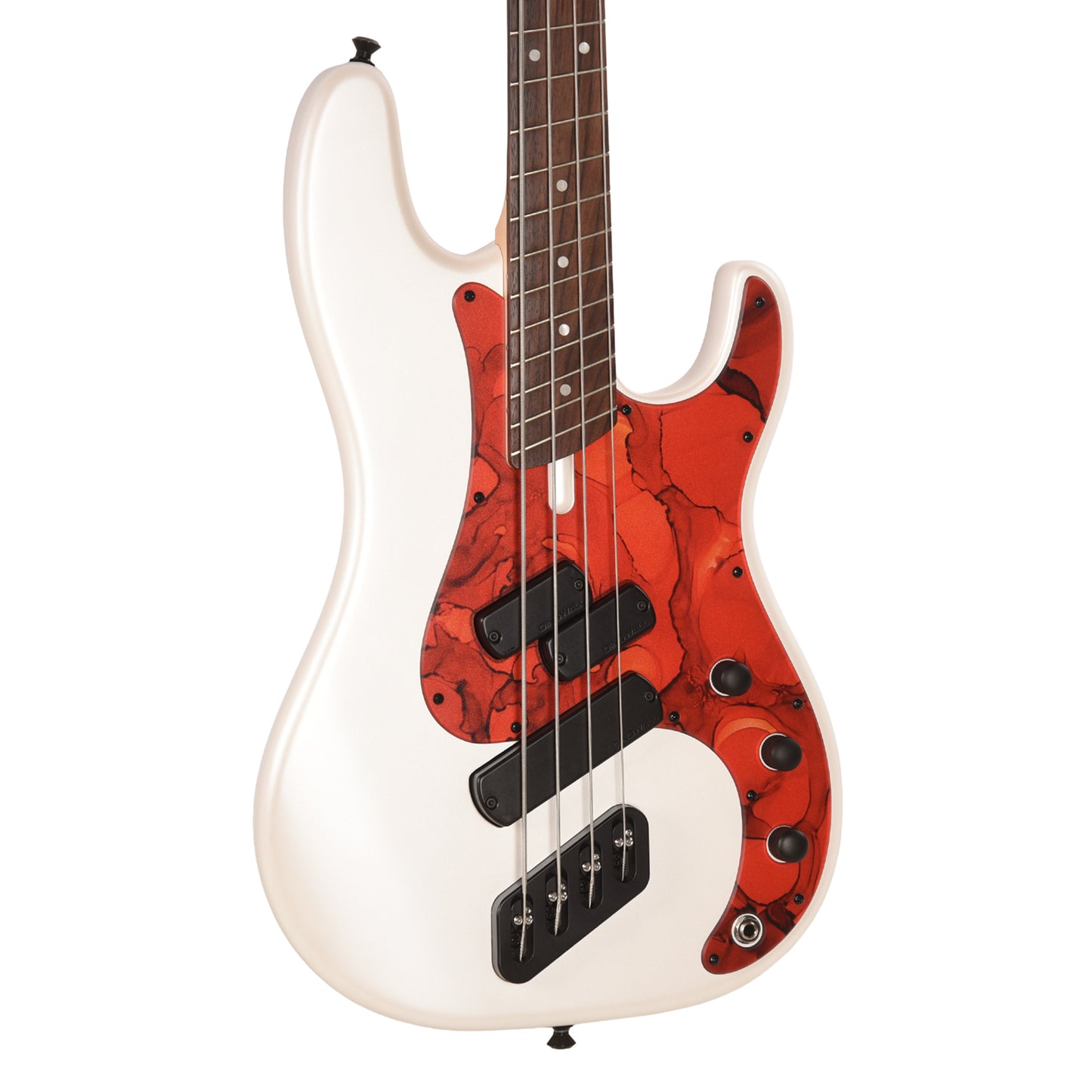 Dingwall SP1 Superbass 4-String Matte Ducati Pearl White w/Matte Pablo Pickguard Bass Guitars