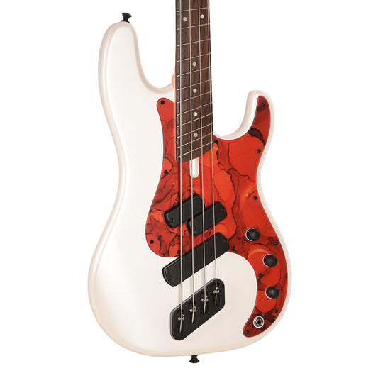 Dingwall SP1 Superbass 4-String Matte Ducati Pearl White w/Matte Pablo Pickguard Bass Guitars