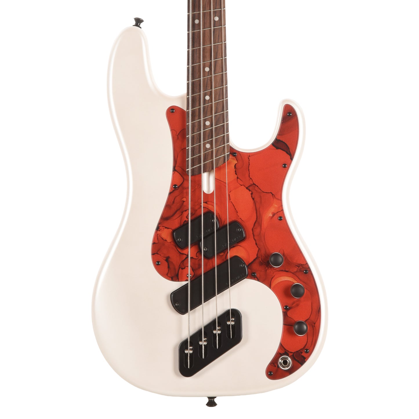 Dingwall SP1 Superbass 4-String Matte Ducati Pearl White w/Matte Pablo Pickguard Bass Guitars