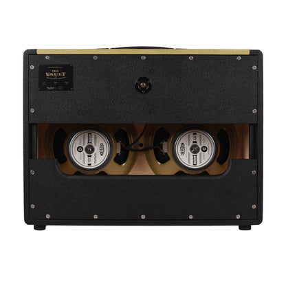 Divided by 13 2x12 Open Back Cab "The Vault" Black Tolex & Gold Bronco V w/ Black Cloth & Gold Piping Amplifiers
