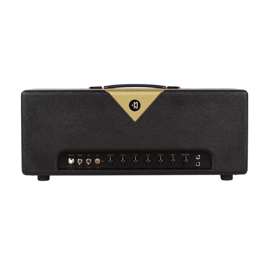 Divided by 13 BW 1969 39w Butch Walker Signature Tube Amp Head "The Vault" Black Tolex & Gold Bronco V w/ Gold Piping & Lettering Amplifiers