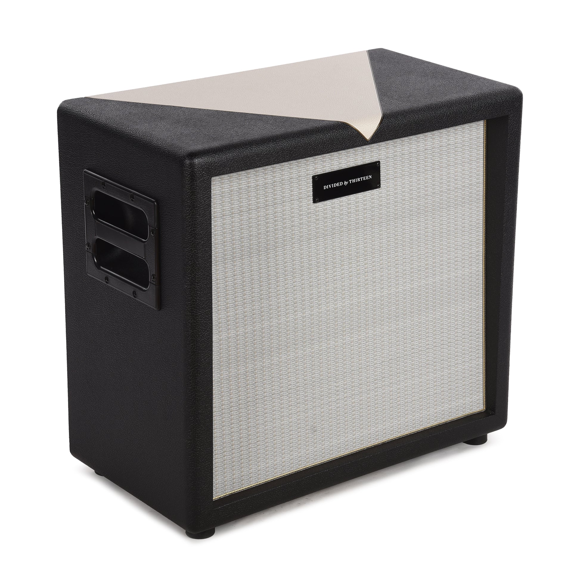 Divided by 13 1x12 Closed Back Rock Block Cab w/G12M Black Bronco Tolex, Cream V Amps / Guitar Amps / Guitar Cabinets
