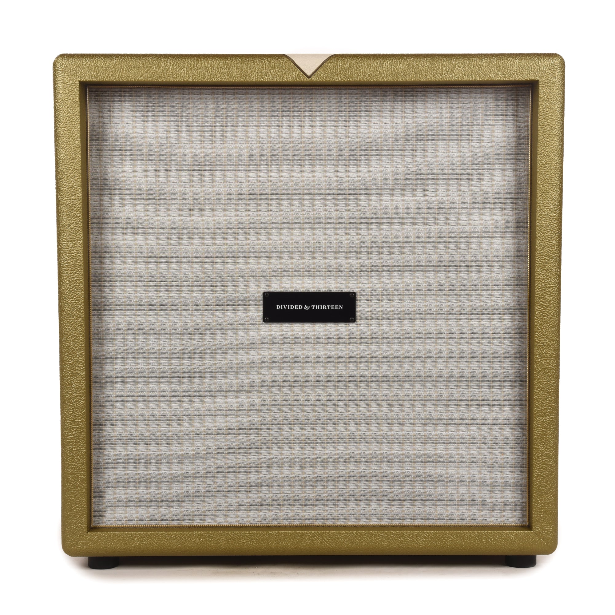 Divided by 13 2x12 Diagonal Closed Back Cab w/G12M Gold Tolex, Cream V Amps / Guitar Amps / Guitar Cabinets