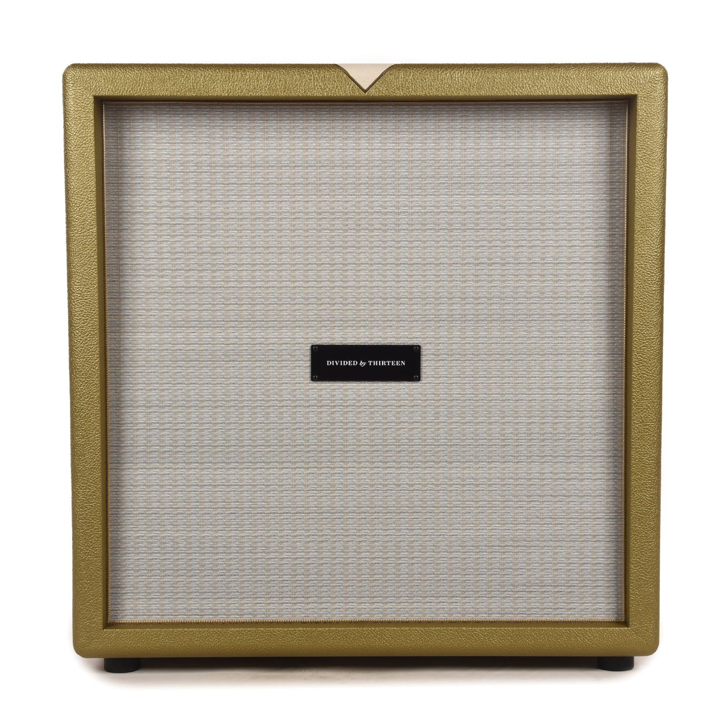 Divided by 13 2x12 Diagonal Closed Back Cab w/G12M Gold Tolex, Cream V Amps / Guitar Amps / Guitar Cabinets