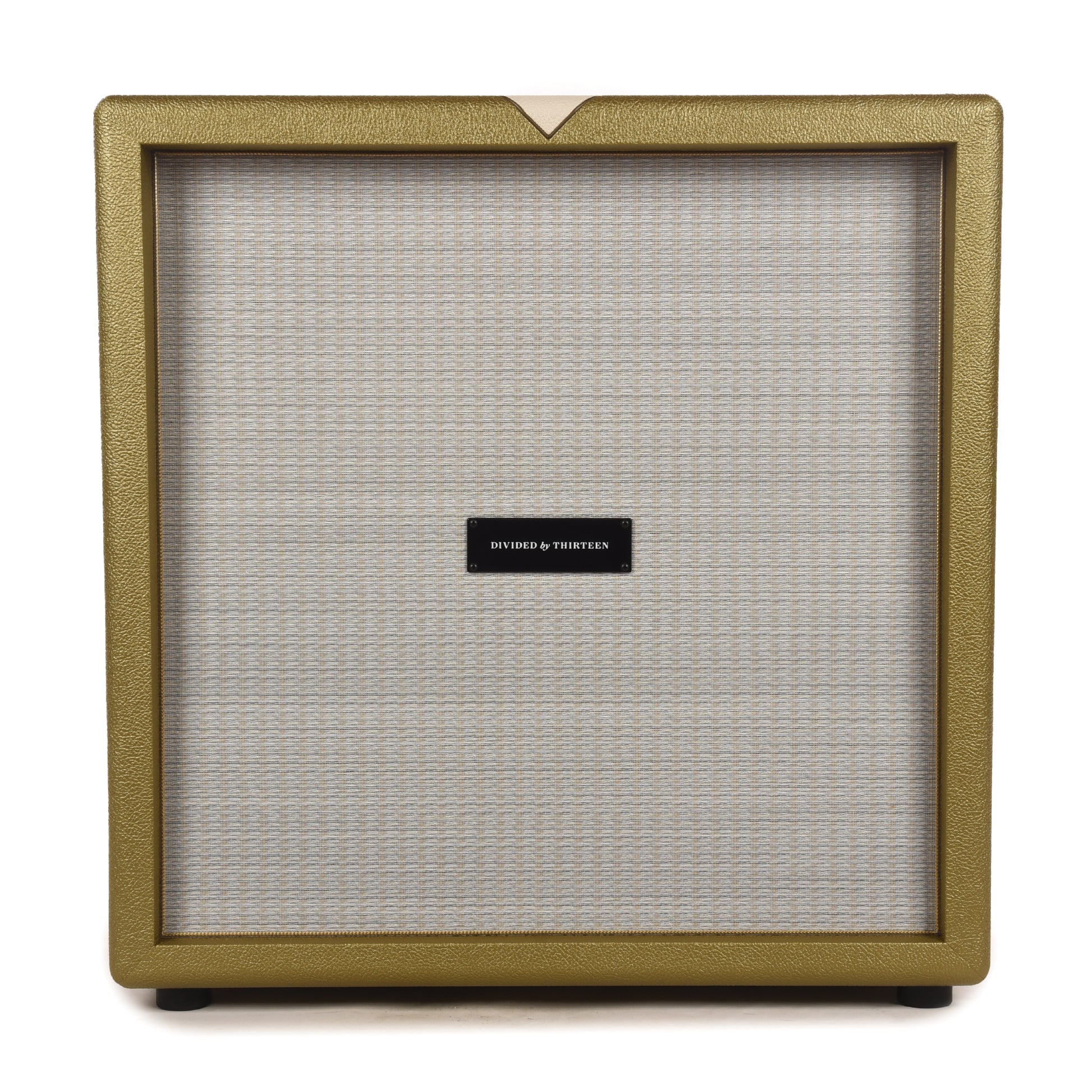 Divided by 13 2x12 Diagonal Closed Back Cab w/G12M Gold Tolex, Cream V Amps / Guitar Amps / Guitar Cabinets