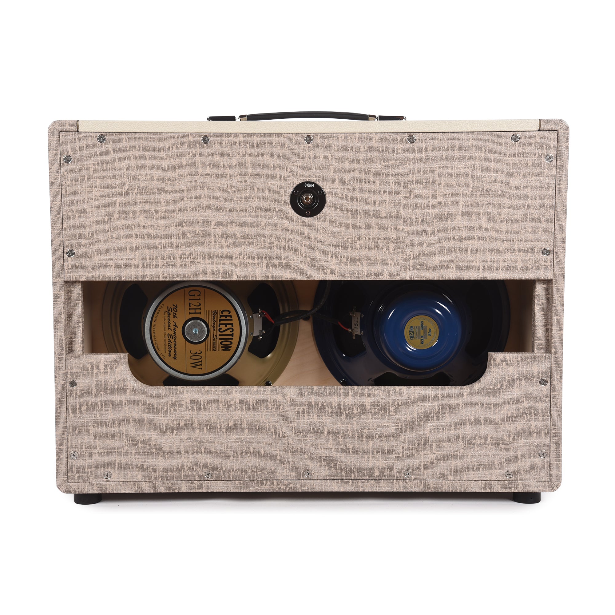 Divided by 13 2x12 Open Back Cab w/ G12H & G12B Tan Fawn, Cream V Amps / Guitar Amps / Guitar Cabinets
