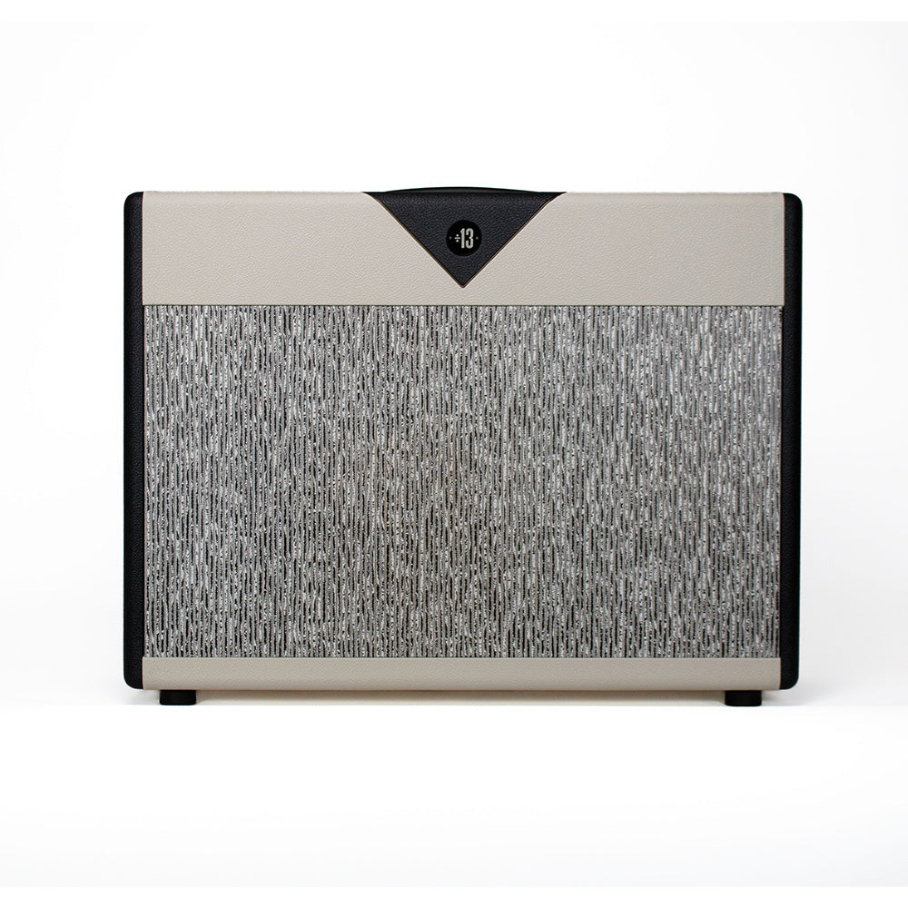 Divided by 13 2x12F Open Back Speaker Cabinet Black Bronco, Cream V w/ 454 Speakers and Pinstripe Grille Amps / Guitar Amps / Guitar Cabinets