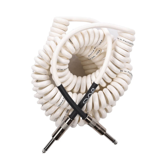 Divine Noise 30ft White Curly Cable Accessories / Cables