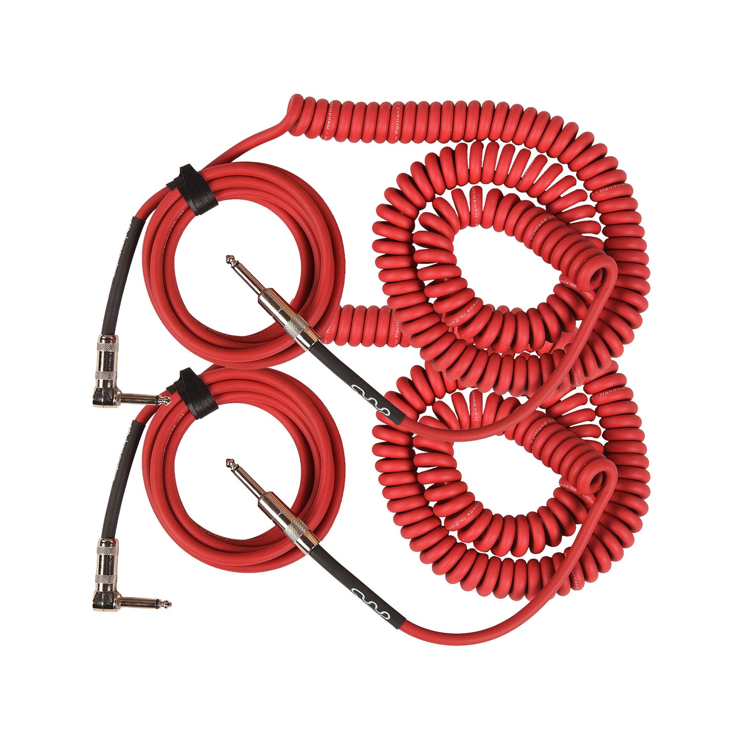 Divine Noise 50/50 Cable Red 30' Straight/Right Angle 2 Pack Bundle Accessories / Cables