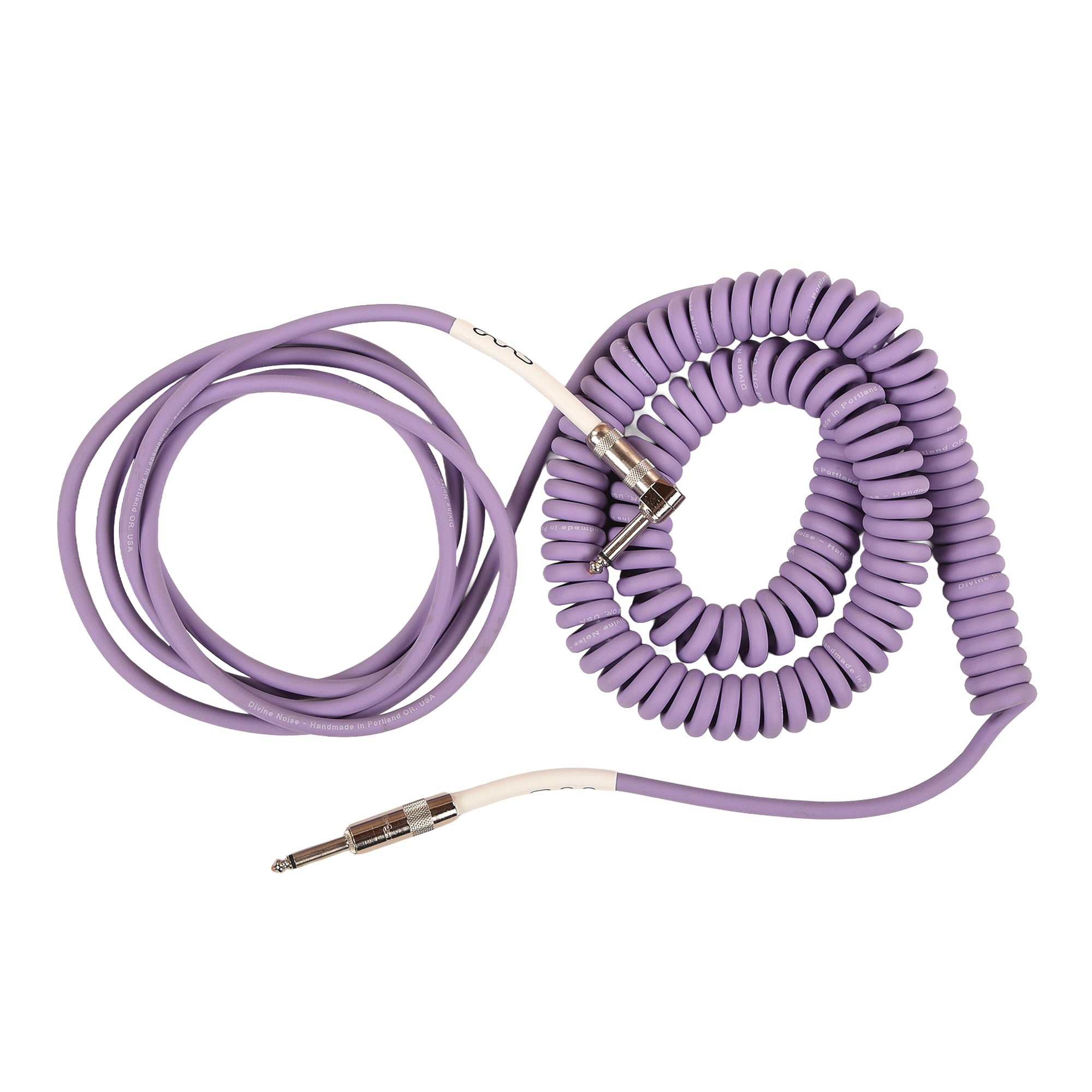 Divine Noise 50/50 Instrument Cable 30' Right Angle/Straight Lavender ...
