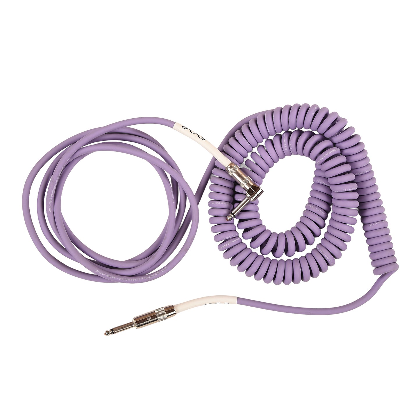 Divine Noise 50/50 Instrument Cable 30' Right Angle/Straight Lavender Haze Accessories / Cables