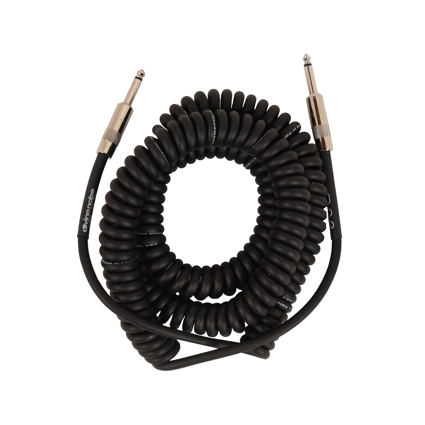 Divine Noise Curly Cable Black 30' Straight/Straight Accessories / Cables
