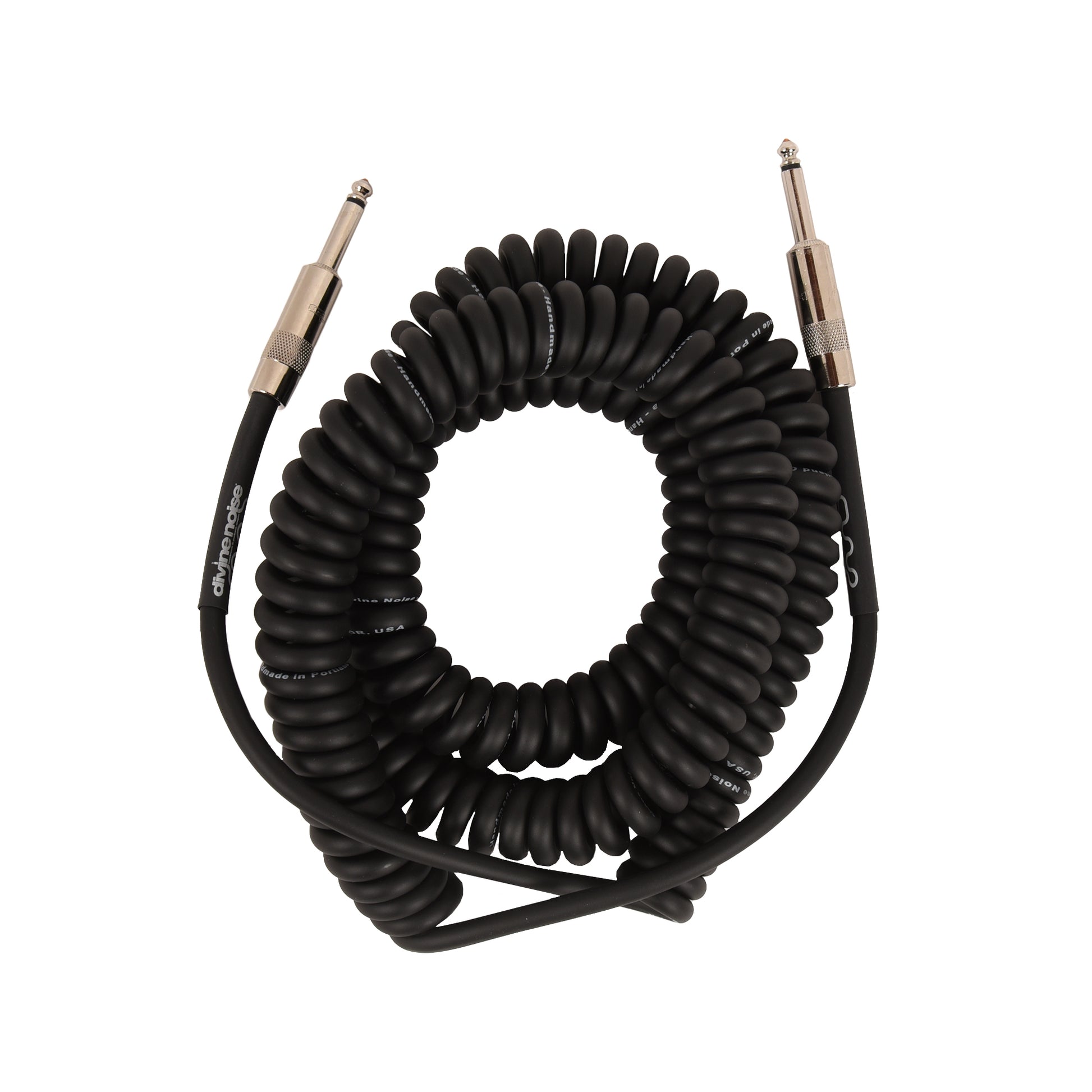 Divine Noise Curly Cable Black 30' Straight/Straight Accessories / Cables