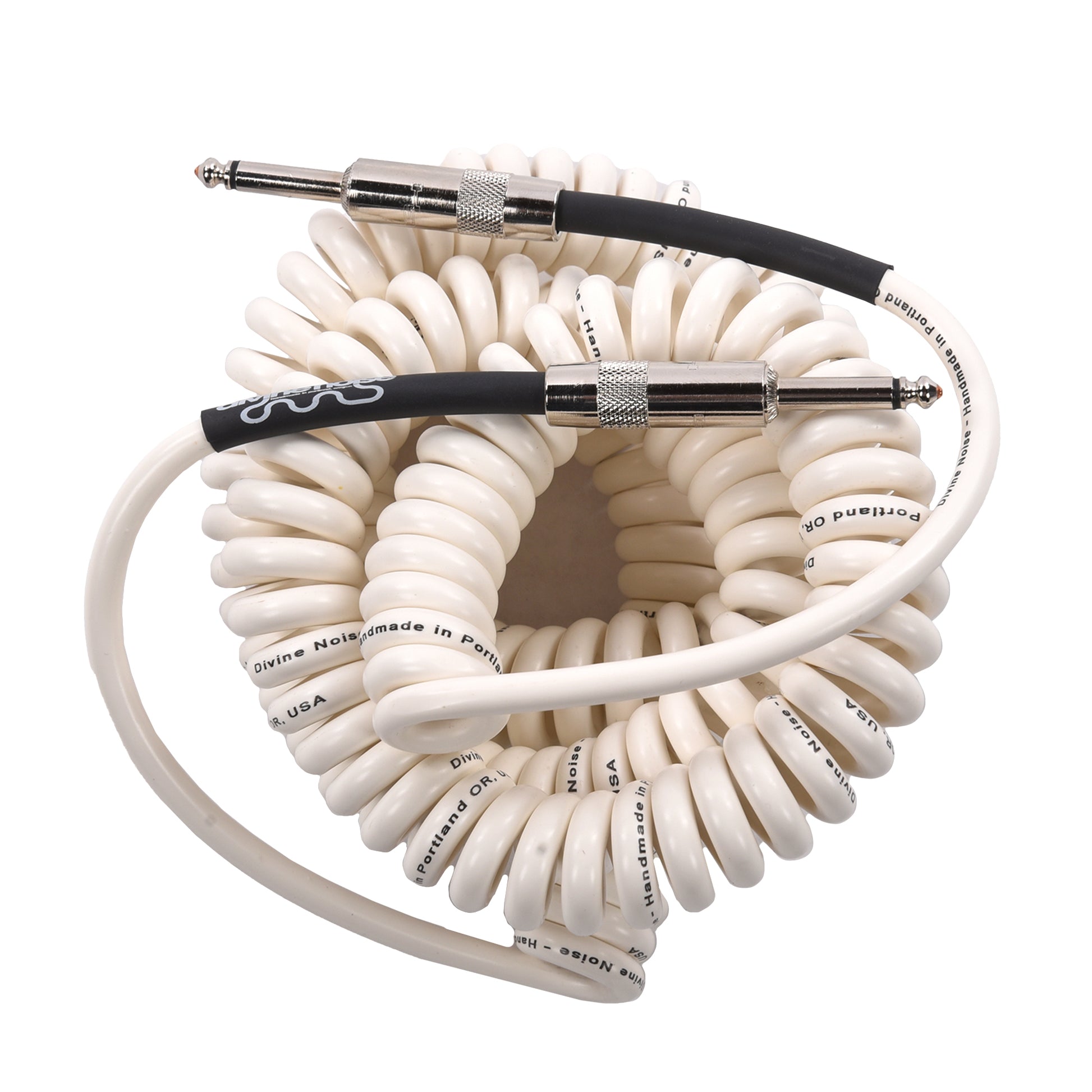 Divine Noise Curly Cable White 30' Straight/Straight Accessories / Cables