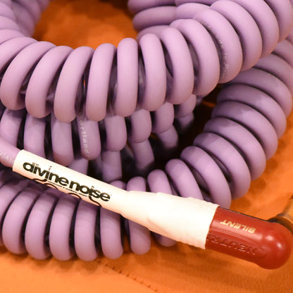 Divine Noise Curly Instrument Cable 30' Right Angle Silent/Straight Lavender Haze Accessories / Cables