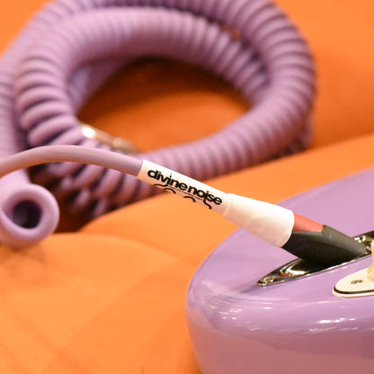 Divine Noise Curly Instrument Cable 30' Straight Silent/Straight Lavender Haze Accessories / Cables