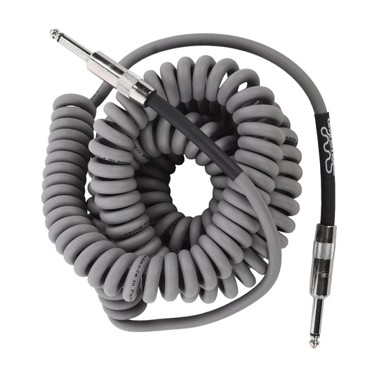 Divine Noise Curly Instrument Cable 30' Straight/Straight Gray Accessories / Cables