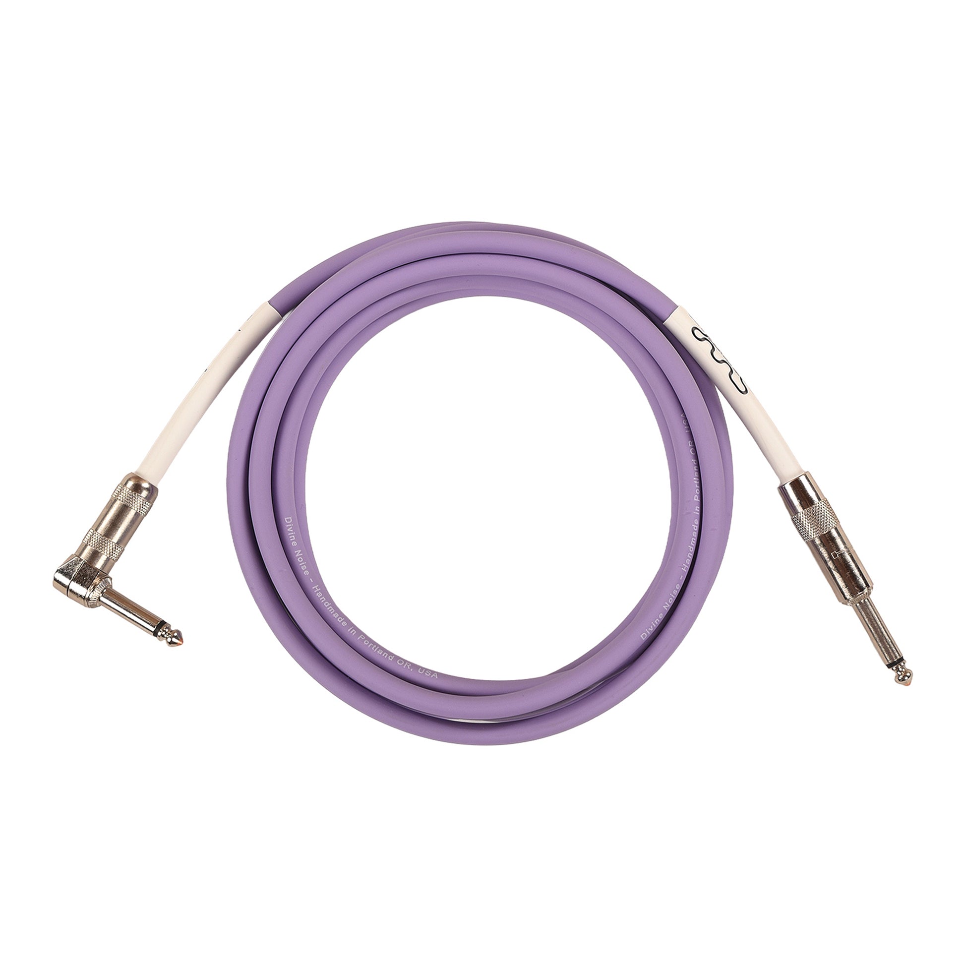 Divine Noise Instrument Cable 10' Right Angle/Straight Lavender Haze Accessories / Cables