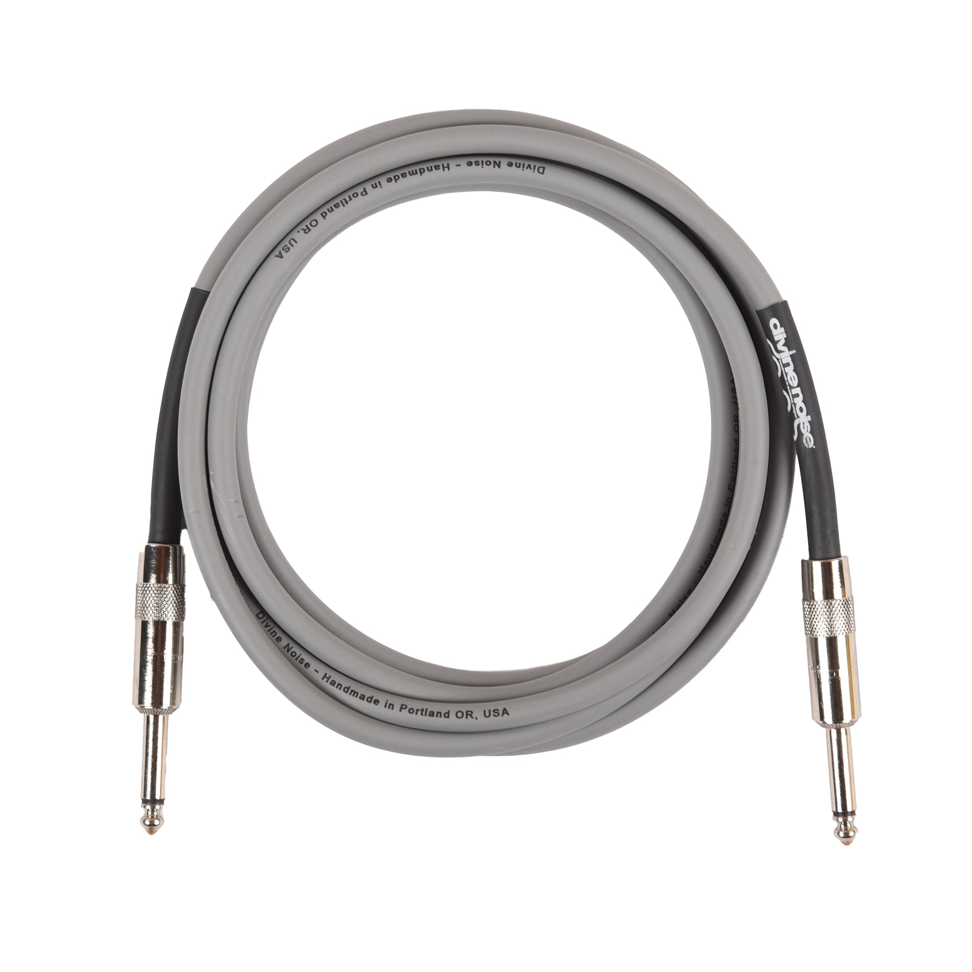 Divine Noise Instrument Cable 10' Straight/Straight Gray Accessories / Cables