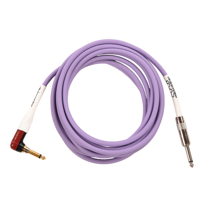 Divine Noise Instrument Cable 15' Right Angle Silent/Straight Lavender Haze Accessories / Cables