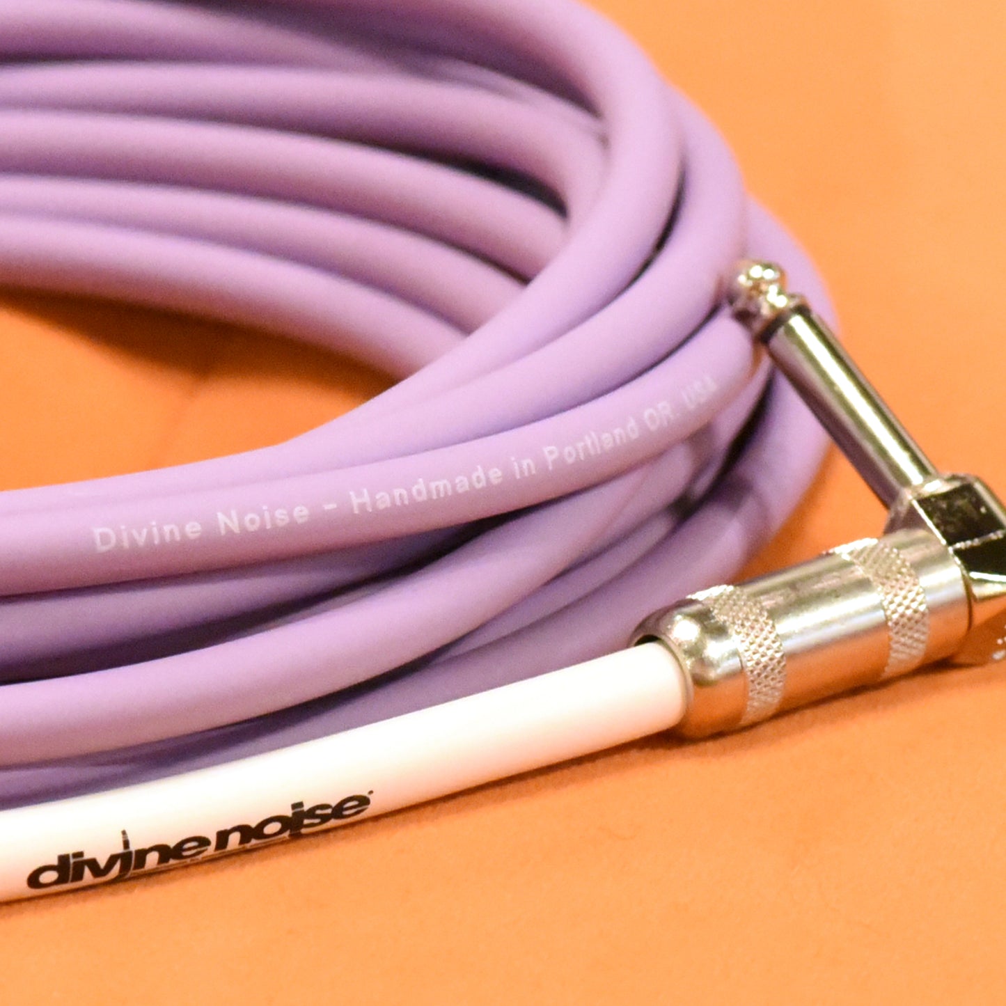 Divine Noise Instrument Cable 15' Right Angle/Straight Lavender Haze Accessories / Cables