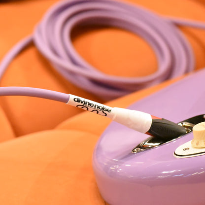 Divine Noise Instrument Cable 15' Straight Silent/Straight Lavender Haze Accessories / Cables