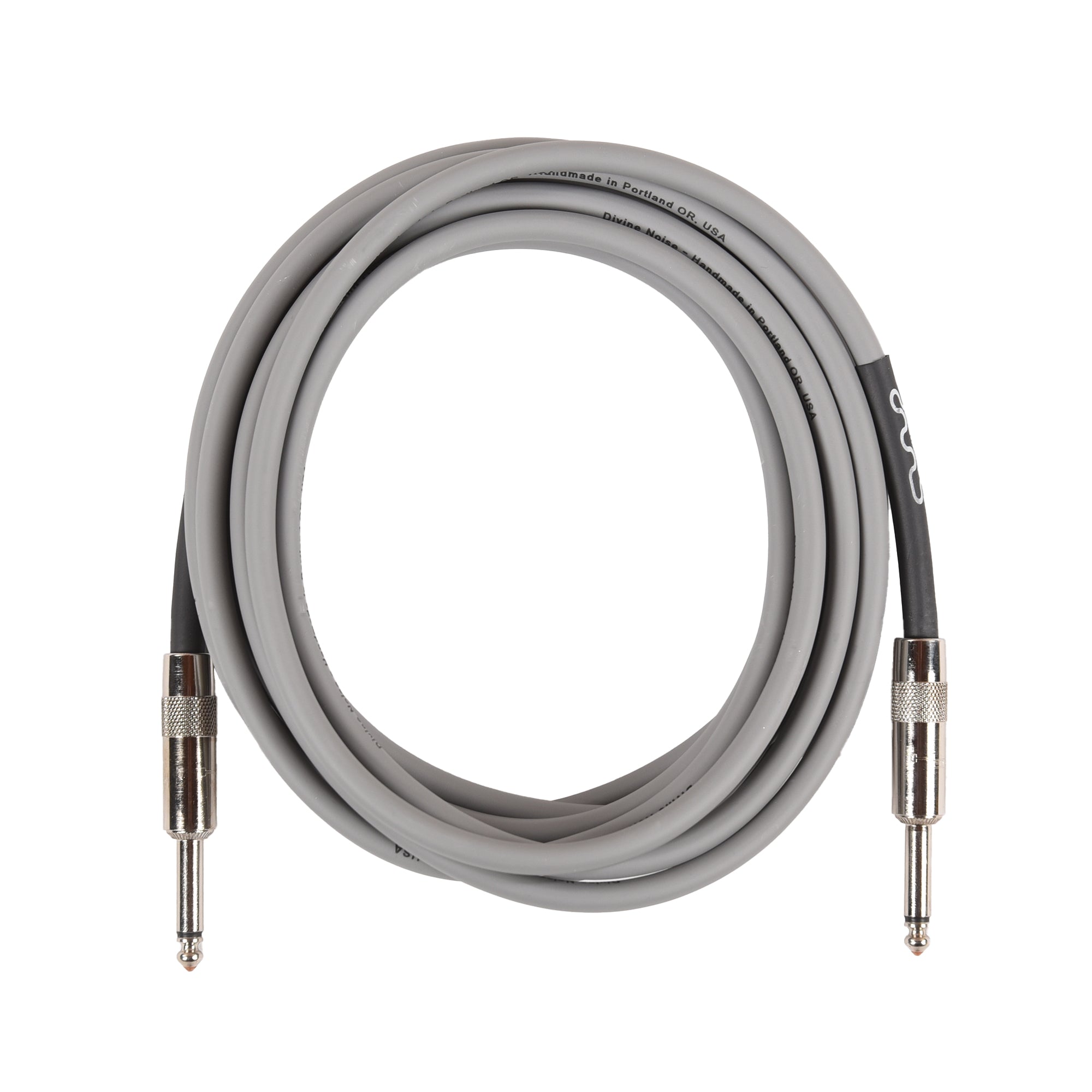 Divine Noise Instrument Cable 15' Straight/Straight Gray Accessories / Cables