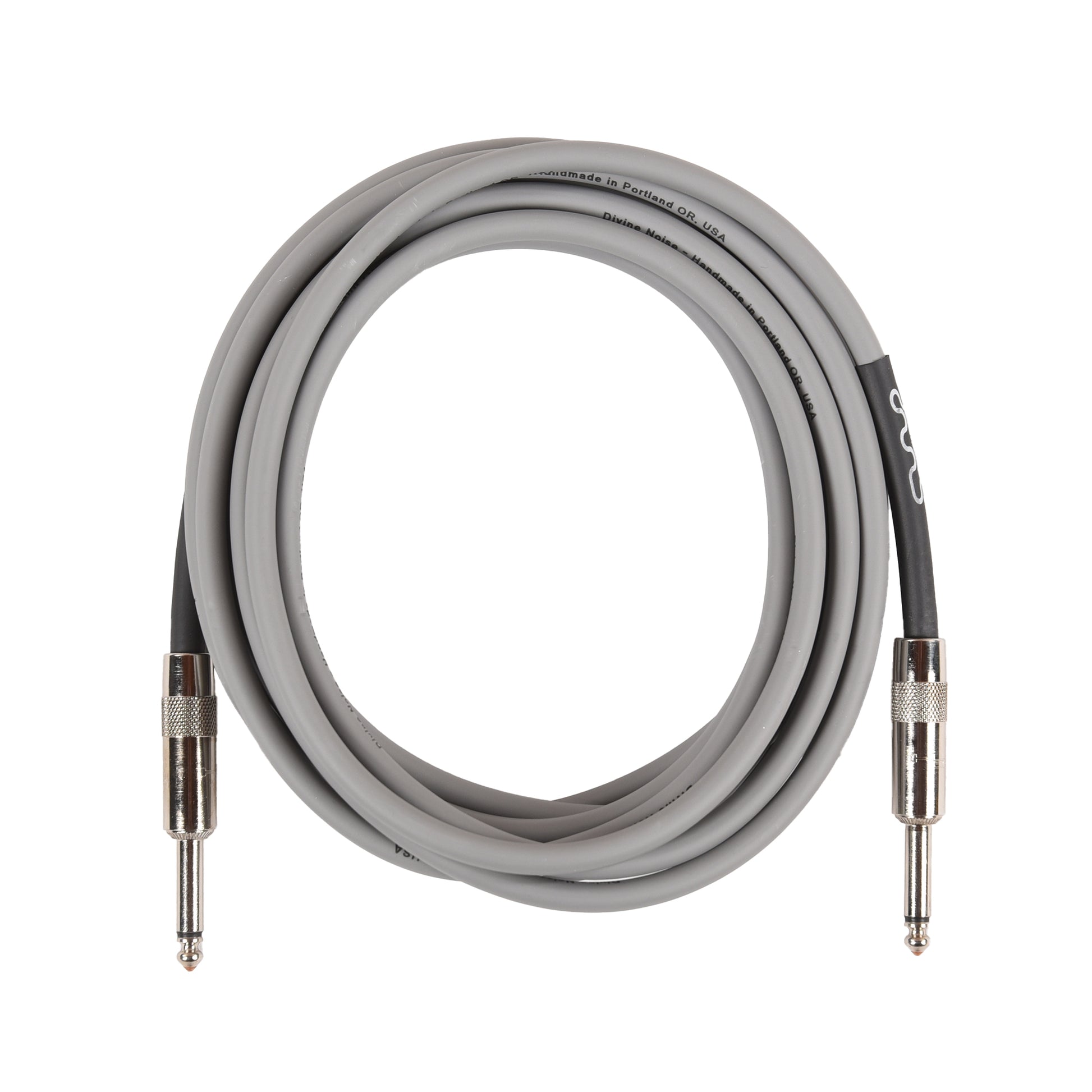 Divine Noise Instrument Cable 15' Straight/Straight Gray Accessories / Cables