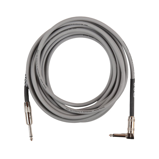 Divine Noise Instrument Cable 20' Straight/Right Angle Gray Accessories / Cables