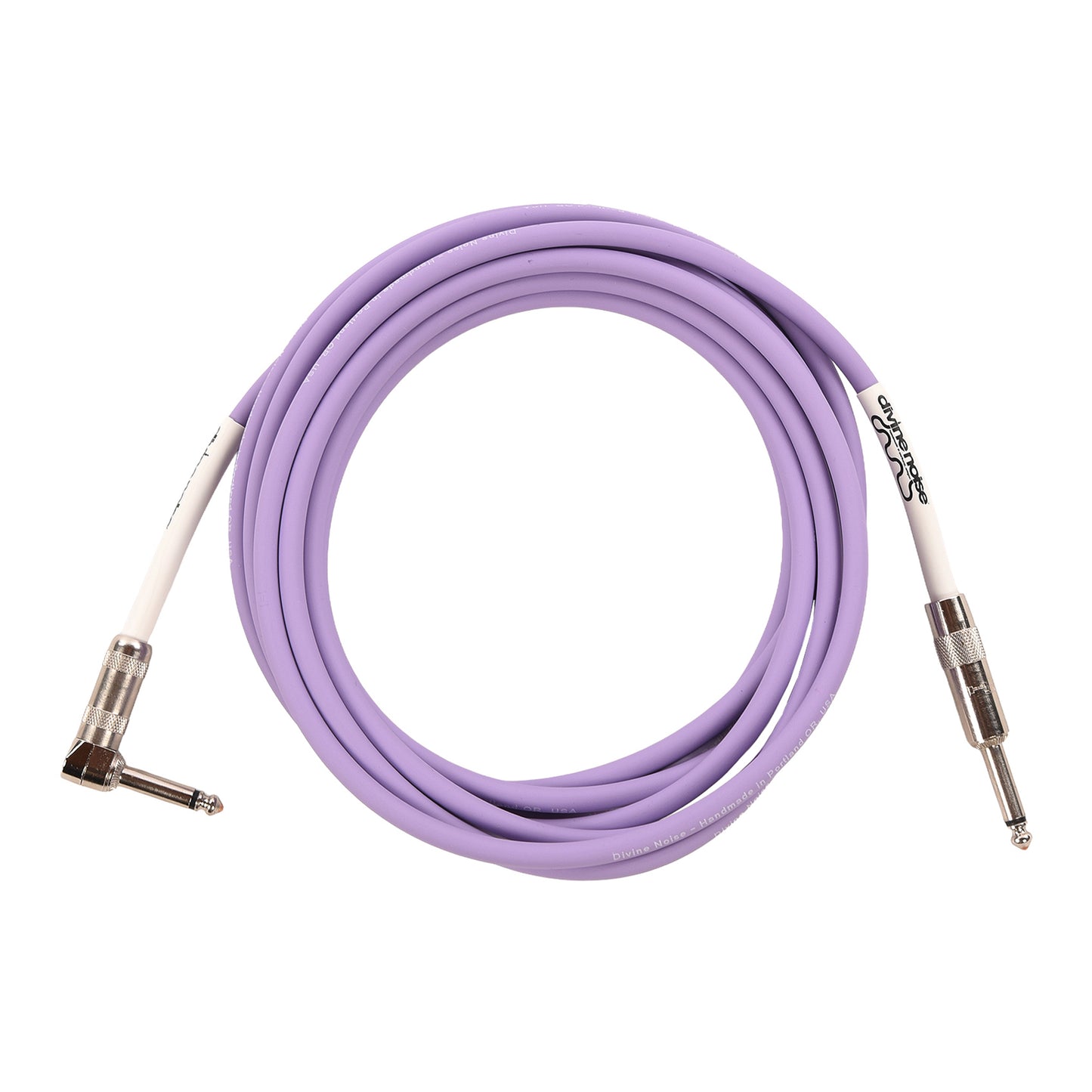Divine Noise Instrument Cable 20' Straight/Right Angle Lavender Haze Accessories / Cables