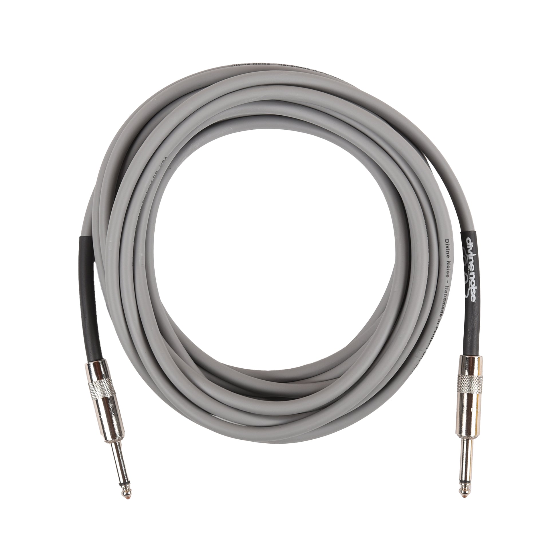 Divine Noise Instrument Cable 20' Straight/Straight Gray Accessories / Cables