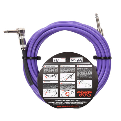 Divine Noise Straight Cable Purple 15' Straight/Right Angle Accessories / Cables