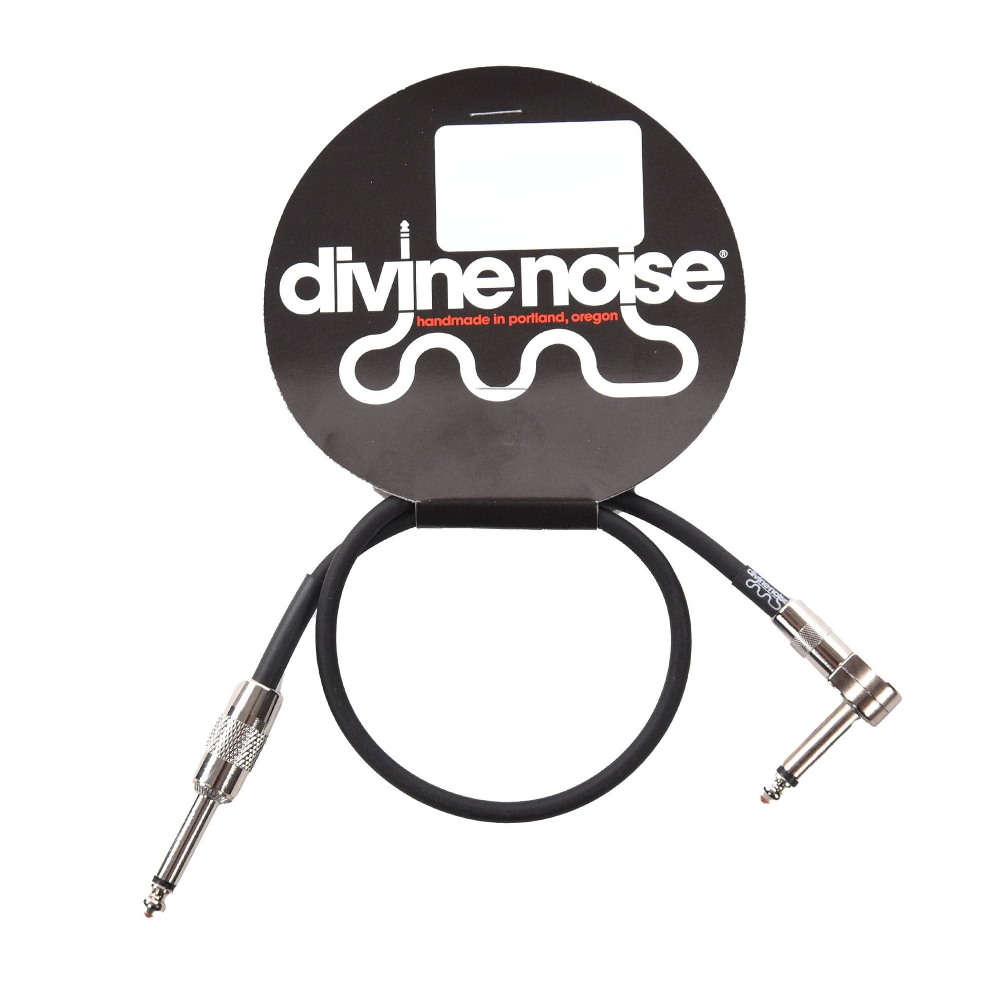 Divine Noise Teenie Patch Cable Black 1.5' Stubby Straight - VLP Accessories / Cables